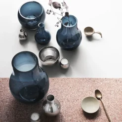 Georg Jensen Cafu waxinelichthouder 2-pack, roestvrij staal< Kaarsenhouders & Kaarsenborden
