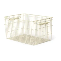 Ferm Living Cala stapelbare mand 2-pack, Cashmere< Opbergmanden