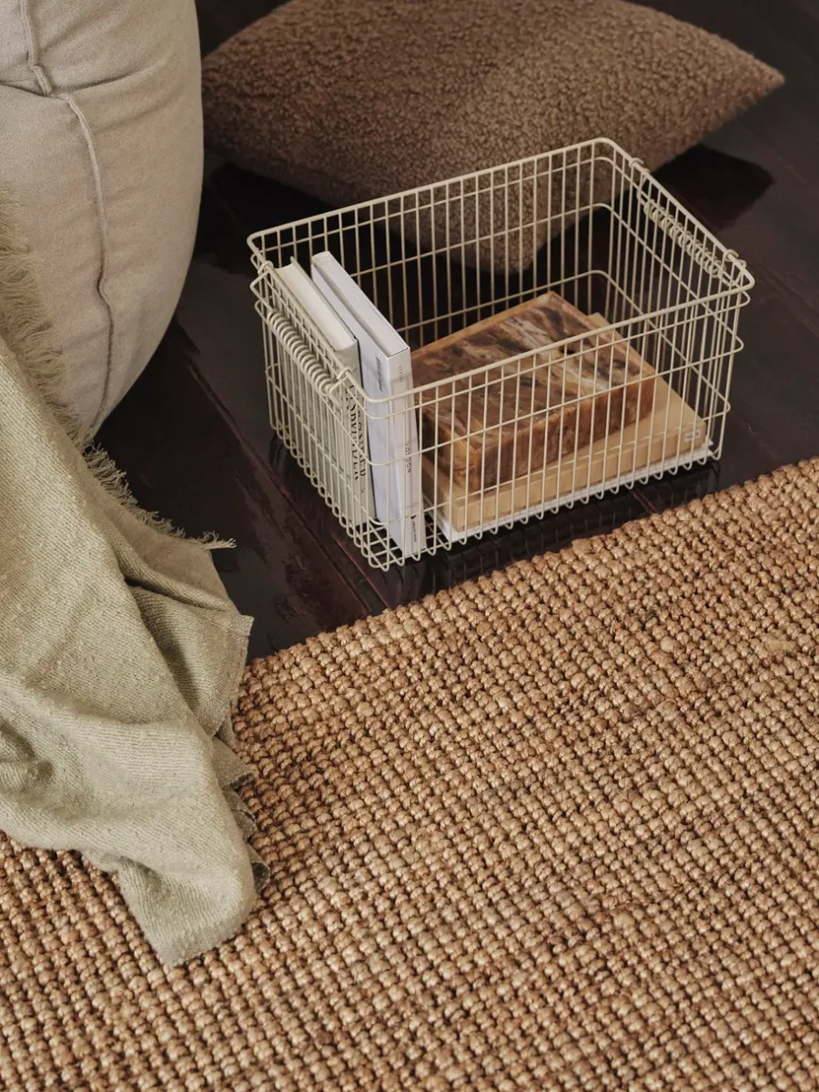 Ferm Living Cala stapelbare mand 2-pack, Cashmere< Opbergmanden
