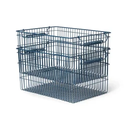 Ferm Living Cala stapelbare mand 2-pack, Dark blue< Opbergmanden