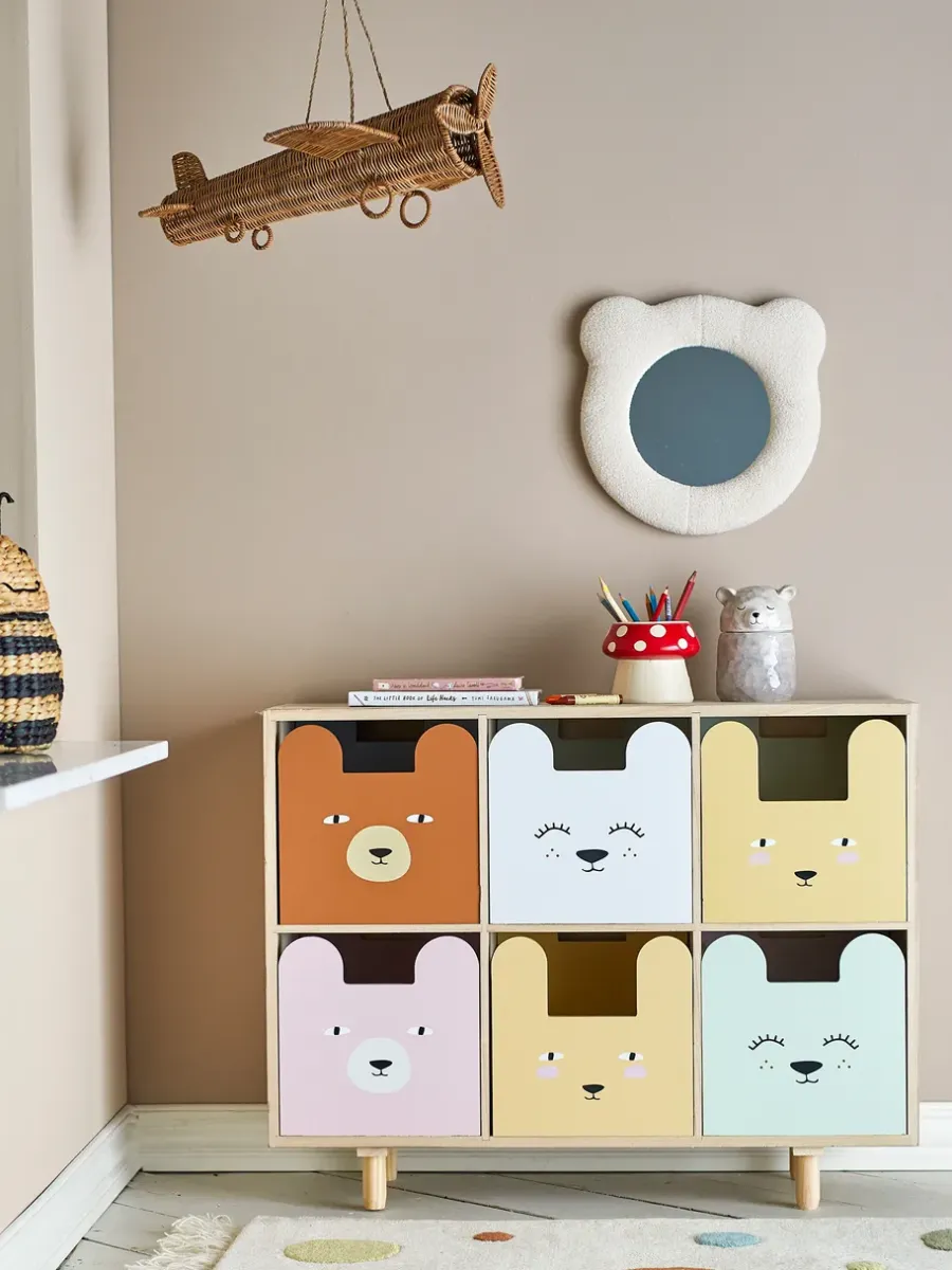 Bloomingville Calle boekenkast 6-lades 55x88,5 cm, Natuur< Planken & Planksystemen