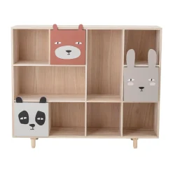 Bloomingville Calle boekenkast 89,5x107 cm 3 laden, Natuur< Opbergoplossingen Voor De Kinderkamer