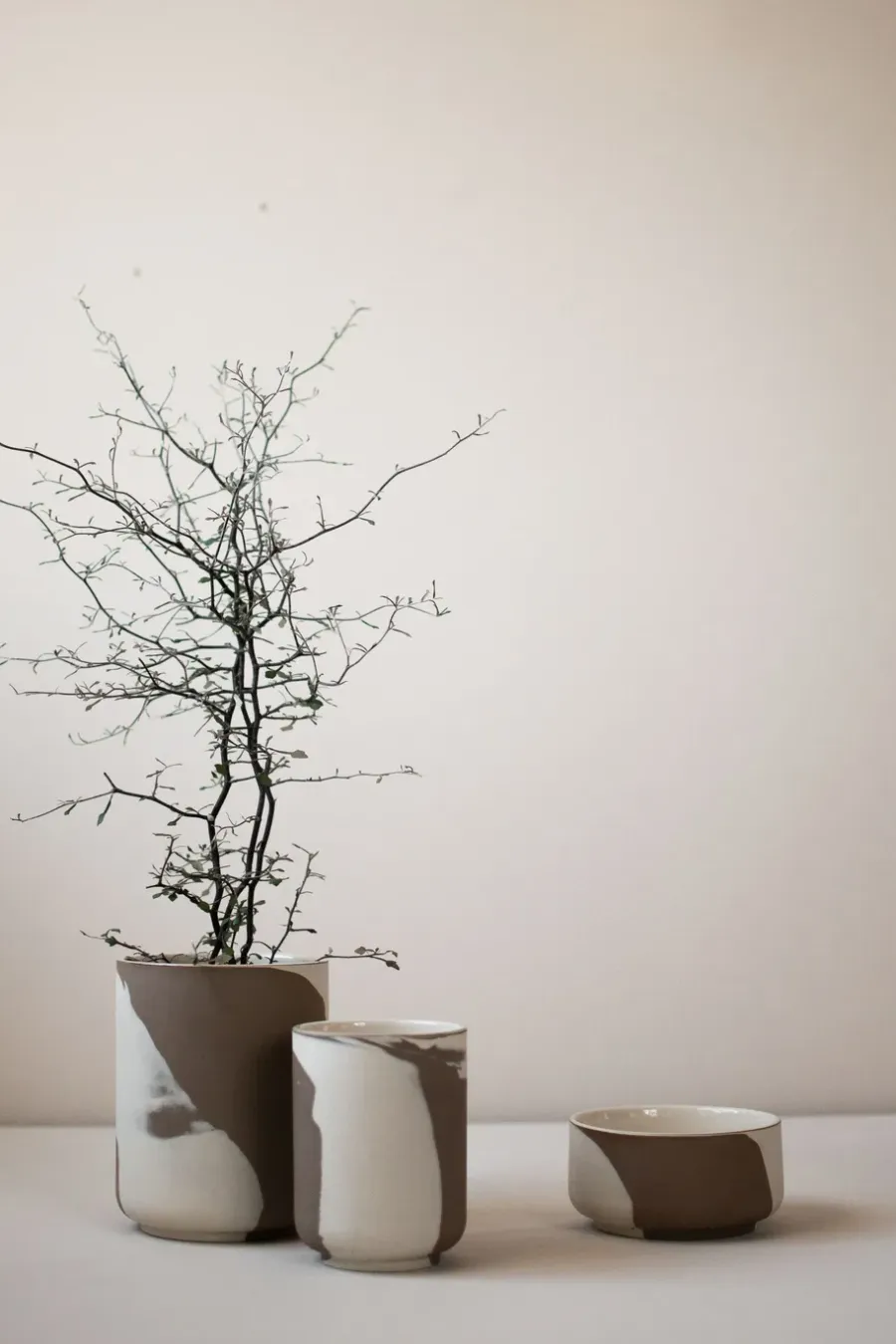 DBKD Calm pot S, Brown-Beige< Bloempotten