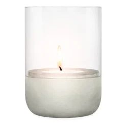Blomus Calma waxinelichtjeshouder Ø10 cm, Light grey< Kaarsenhouders & Kaarsenborden