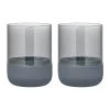 Blomus Calma waxinelichtjeshouder Ø7 cm 2-pack, Steel grey-smoke< Kaarsenhouders & Kaarsenborden