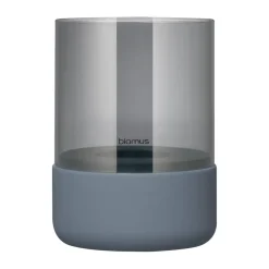 Blomus Calma waxinelichtjeshouder Ø10 cm, Steel grey< Kaarsenhouders & Kaarsenborden
