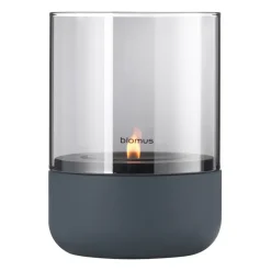 Blomus Calma waxinelichtjeshouder Ø10 cm, Steel grey< Kaarsenhouders & Kaarsenborden