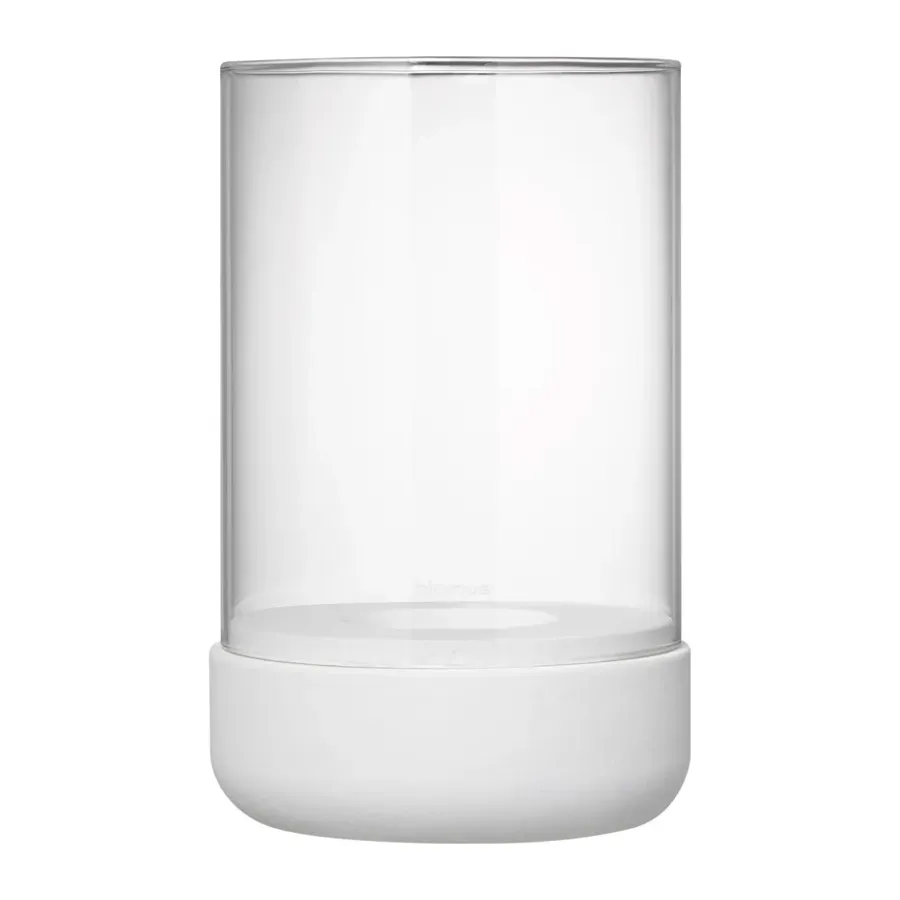 Blomus Calma windlicht Ø12 cm, Lily white< Kaarsenhouders & Kaarsenborden