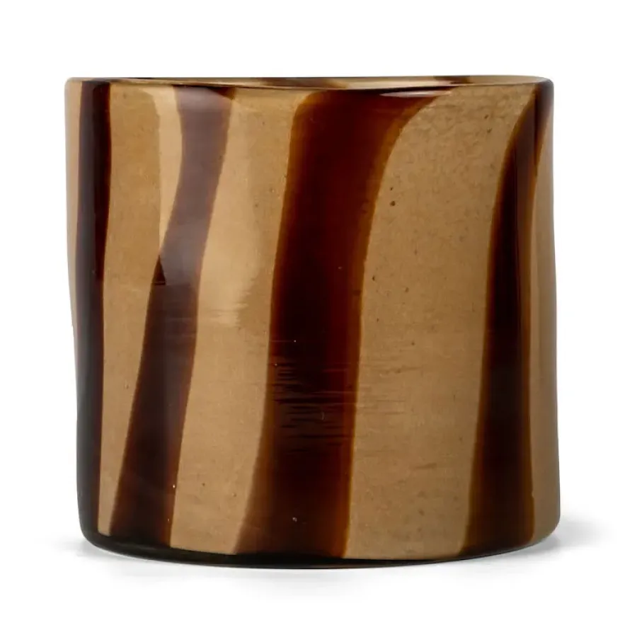 Byon Calore theelicht-vaas M Ø15 cm, Brown-beige< Vazen