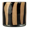 Byon Calore waxinelichtjeshouder XS Ø10 cm, Black-beige< Kaarsenhouders & Kaarsenborden