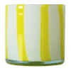 Byon Calore waxinelichtjeshouder XS Ø10 cm, Yellow-white< Kaarsenhouders & Kaarsenborden