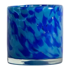 Byon Calore waxinelichtjeshouder XS Ø10 cm, Multi blauw< Kaarsenhouders & Kaarsenborden