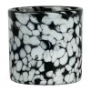 Byon Calore waxinelichtjeshouder XS Ø10 cm, Black-white< Kaarsenhouders & Kaarsenborden