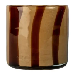 Byon Calore waxinelichtjeshouder XS Ø10 cm, Brown-beige< Kaarsenhouders & Kaarsenborden