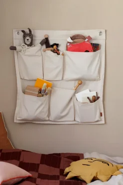 Ferm Living Canvas wall pockets opberger voor aan de muur, 70x70 cm< Wanddecoraties|Kinderkamer Interieuraccessoires