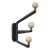 &Tradition Capture SC74 haak small 3 armen, Graphite-Oak< Haken & Hangers