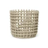 Ferm Living Ceramic gevlochten mand Ø23,5 cm, Cashmere< Opbergmanden