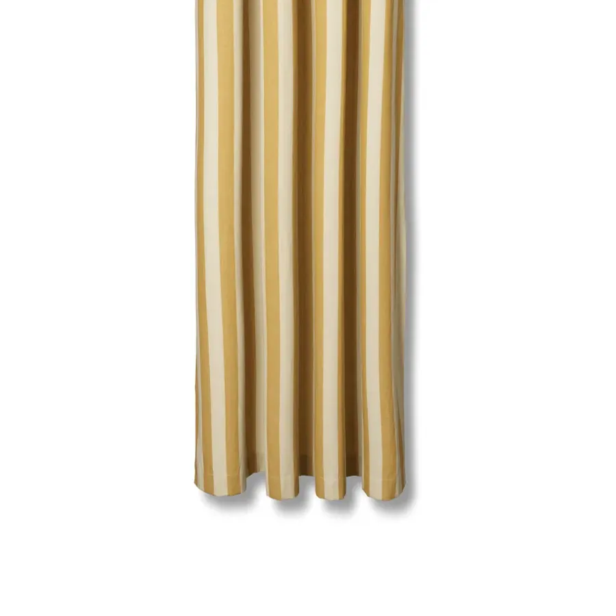 Ferm Living Chambray douchegordijn, Warm yellow-parchment< Douchegordijnen