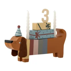 Bloomingville Charlie Birthday decoratie 28 cm, Brown-multi< Kinderkamer Interieuraccessoires|Kinderkamer Interieuraccessoires