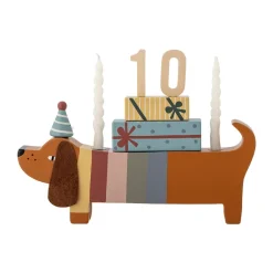 Bloomingville Charlie Birthday decoratie 28 cm, Brown-multi< Kinderkamer Interieuraccessoires|Kinderkamer Interieuraccessoires