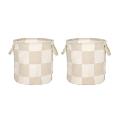 OYOY Chess opbergmanden medium 2-pack, Clay-offwhite< Opbergmanden