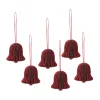 Broste Copenhagen Chime bel kerstornament, Pompeian red< Kerstdecoraties