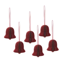 Broste Copenhagen Chime bel kerstornament, Pompeian red< Kerstdecoraties