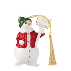 Villeroy & Boch Christmas Classics kersthanger sneeuwpop, Wit< Kerstdecoraties