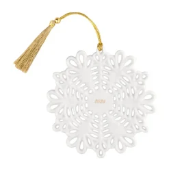 Villeroy & Boch Christmas Classics kersthanger sneeuwvlok, Wit< Kerstdecoraties