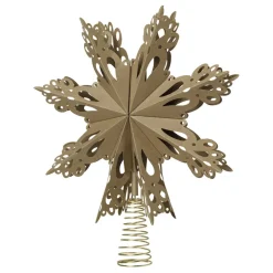 Broste Copenhagen Christmas star kerstboompiek ster, Natural brown< Kerstdecoraties