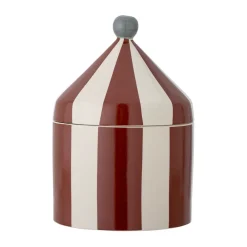 Bloomingville Cimmi pot met deksel, Rood< Opbergoplossingen Voor De Kinderkamer|Kinderkamer Interieuraccessoires