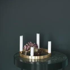 Ferm Living Circle kaarsenhouder messing, klein< Adventskandelaars & -Kaarsen