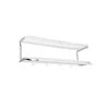 Essem Design Classic 650 hoedenplank, wit/chroom, 2 niveaus, 100 cm< Garderobehaken & Hoedenplanken