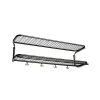 Essem Design Classic 650 hoedenplank, zwart/chroom, 2 niveaus, 60 cm< Garderobehaken & Hoedenplanken