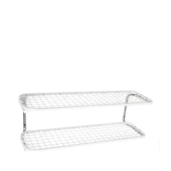 Essem Design Classic 650 schoenenrek, wit/chroom, 2 niveaus, 120 cm< Schoenenrekken