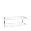 Essem Design Classic 650 schoenenrek, wit/chroom, 2 niveaus, 110 cm< Schoenenrekken