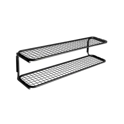 Essem Design Classic 650 schoenenrek, zwart/zwart, 2 niveaus, 120 cm< Schoenenrekken