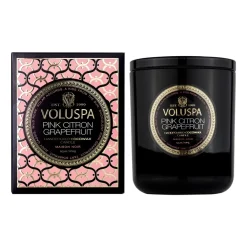 Voluspa Classic Maison Noir geurkaars 60 uur, Pink Citron Grapefruit< Geurkaarsen & Aroma Diffusers
