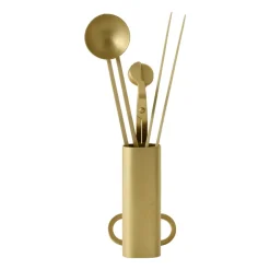 Audo Copenhagen Clip care kit kaarsen 4-delig, Messing< Kaarsenaccessoires