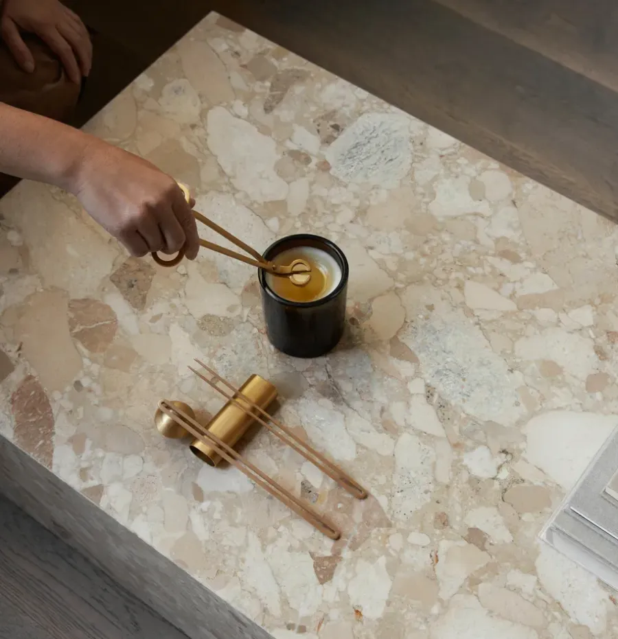 Audo Copenhagen Clip care kit kaarsen 4-delig, Messing< Kaarsenaccessoires