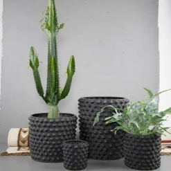 DBKD Cloudy pot donkergrijs, mini - Ø 15 cm.< Bloempotten