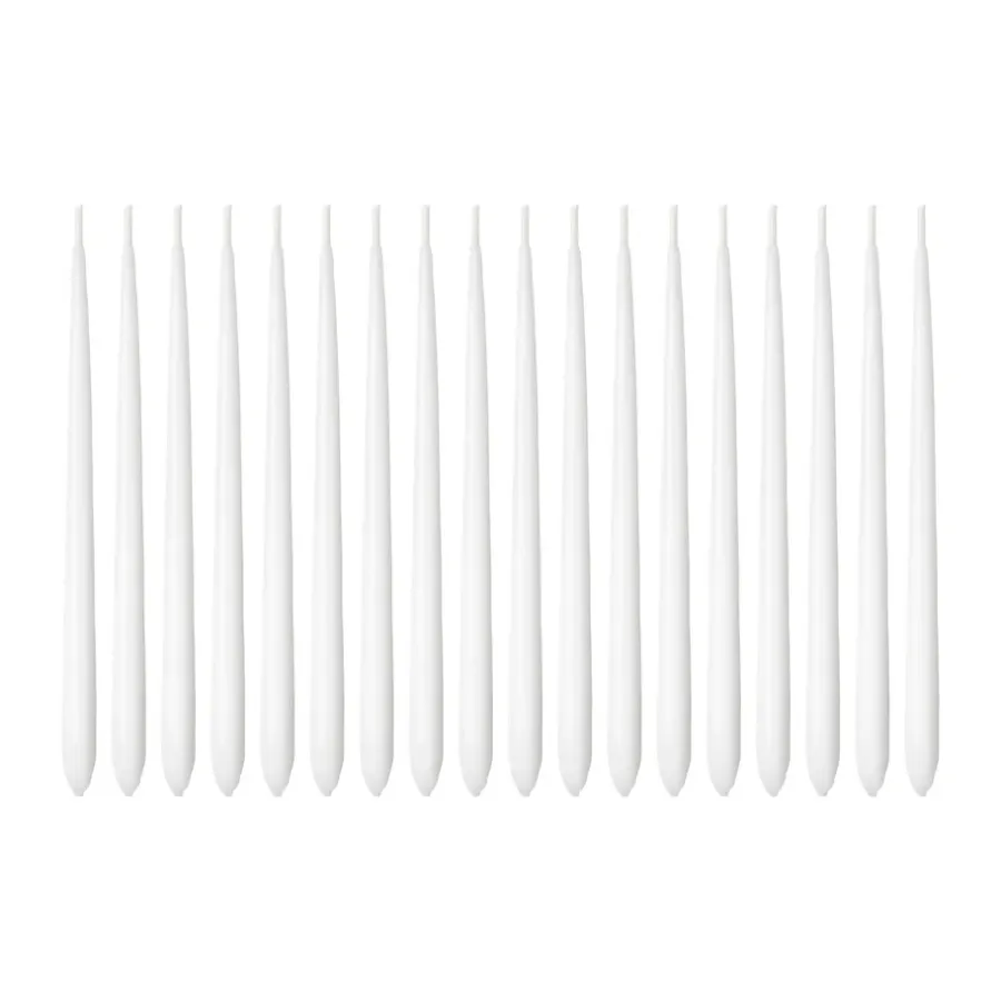 Georg Jensen Cobra Hanukkah kaarsen 18-pack, Wit< Kaarsen