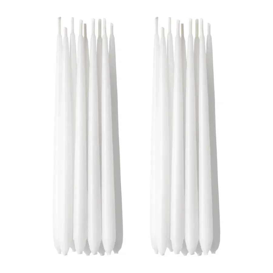 Georg Jensen Cobra Hanukkah kaarsen 18-pack, Wit< Kaarsen