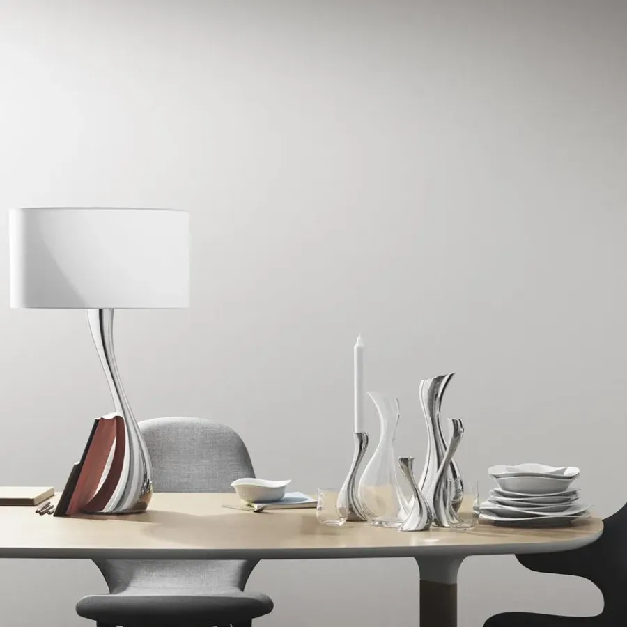 Georg Jensen Cobra kaarsenhouder 3-stuks, roestvrij staal< Kandelaars