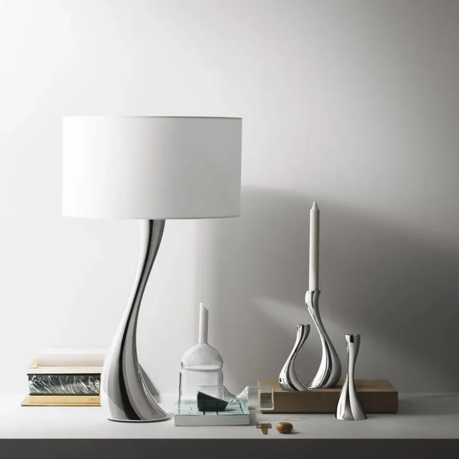 Georg Jensen Cobra kaarsenhouder 3-stuks, roestvrij staal< Kandelaars