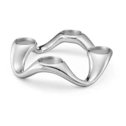 Georg Jensen Cobra kandelaar Ø33 cm, Roestvrij staal< Adventskandelaars & -Kaarsen