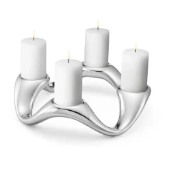 Georg Jensen Cobra kandelaar Ø33 cm, Roestvrij staal< Adventskandelaars & -Kaarsen