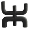 101 Copenhagen Cobra kandelaar 25x25 cm, Black< Kandelaars
