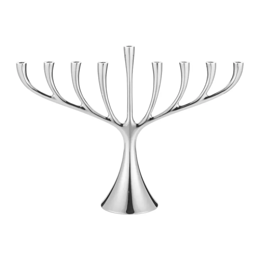 Georg Jensen Cobra menora negenarmige kandelaar, Roestvrij staal< Kandelaars