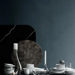 Georg Jensen Cobra waxinelichthouder 2-pack, roestvrij staal< Kandelaars